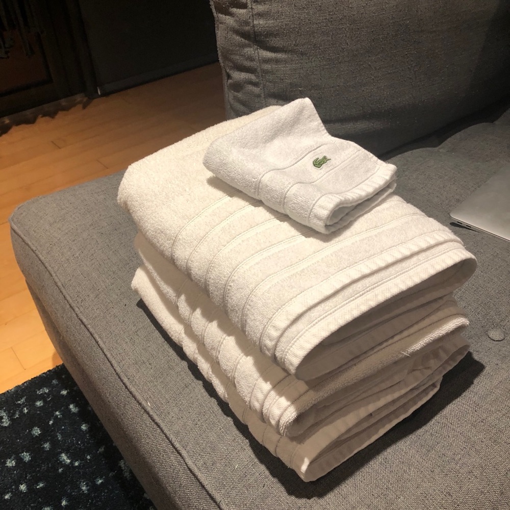 Lacoste towels